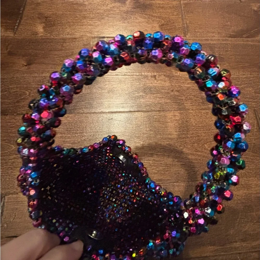 Multicolor Beaded Women's Bag - Picture 6 of 7